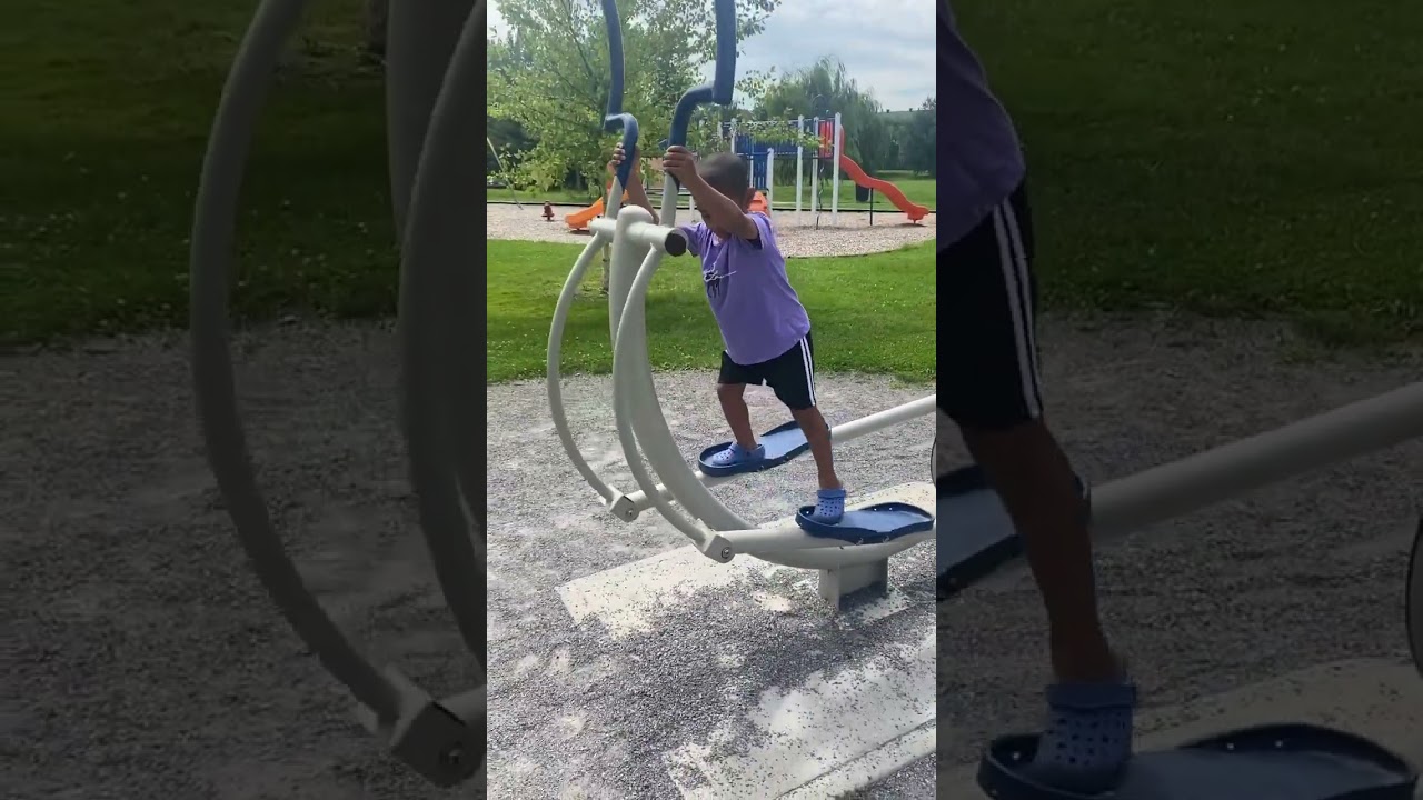 Exercising In A Park 