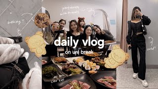 daily ootd vlog ✷ celebrating friends’ bdays, photo booth, skincare haul & baking