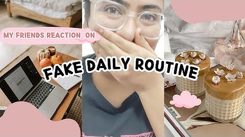 Raw and unfiltered reaction on my fake daily routine #youtube #yt #viral #video 