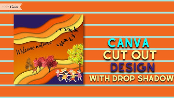 How make a cutouts effect with Canva blob / Canva cut outs designs