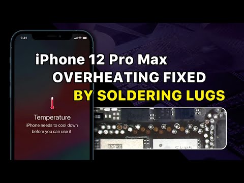 Fix iPhone 12 Pro Max Overheating Issue by Soldering Lugs - Over a Dozen Missing Pads