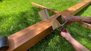 How to Make a Big Swing Set  How to Make the Longer Beam Needed