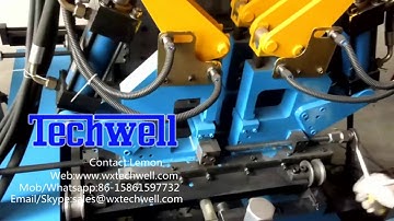 Automatic PLC Controlled C Purlin Roll Forming Machine for Making C Shape Sheets