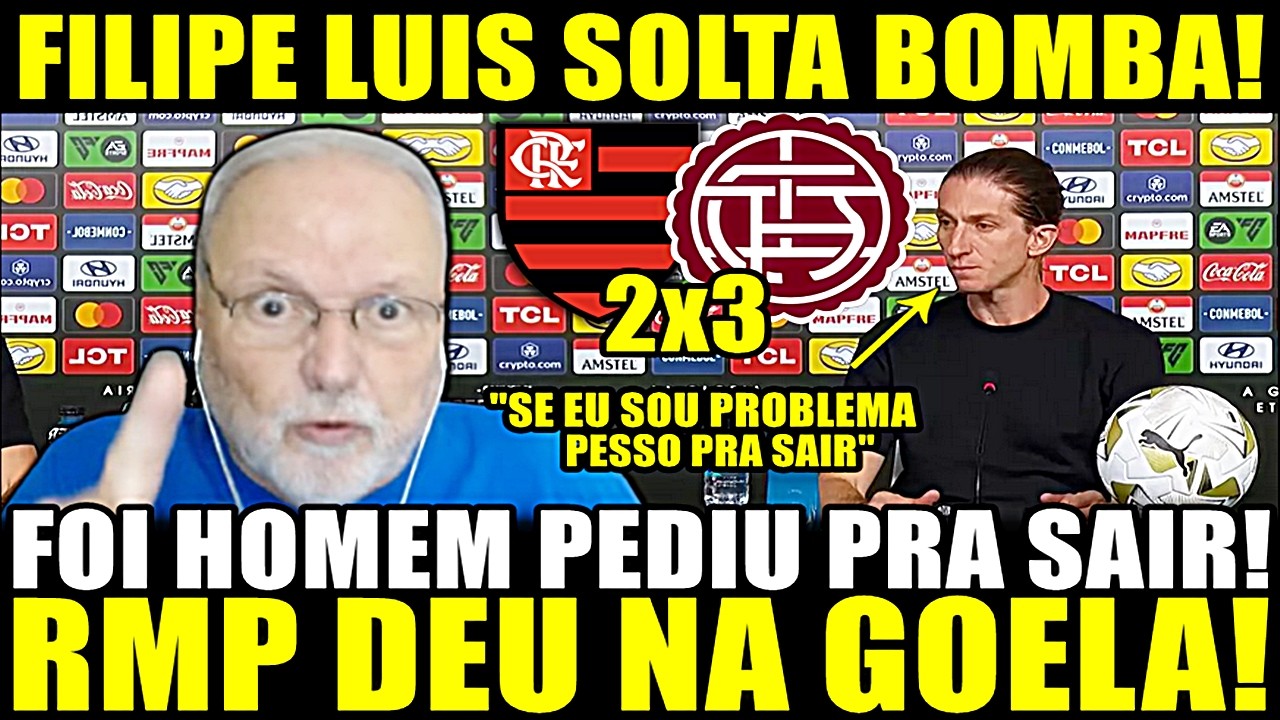 FILIPE LUIS SOLTA BOMBA!! FOI HOMEM PEDIU PRA SAIR! BOTO DEVE SAIR JUNTO! RMP DEU NA GOELA!