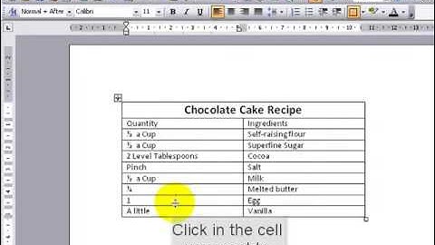 Inserting Columns And Rows Microsoft Word 2003
