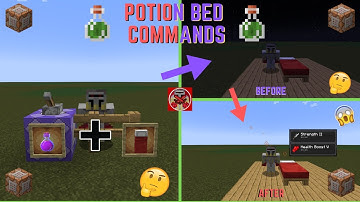 Command Block Tutorial #163: Potion Bed Commands in Minecraft (1.19+)