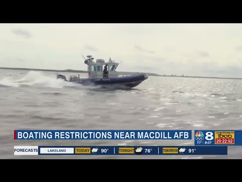 MacDill Air Force Base warning boaters to stay away from restricted waters