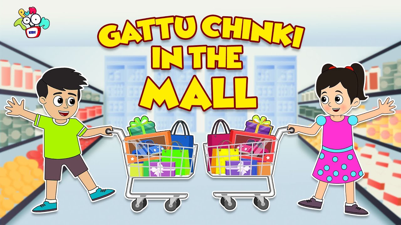 Gattu chinki in the Mall | Kids Playzone | Shopping Mall | English Cartoon | Moral Stories | PunToon