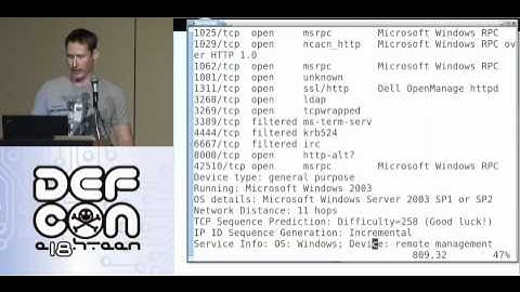 DEFCON 18: Mastering the Nmap Scripting Engine 2/3