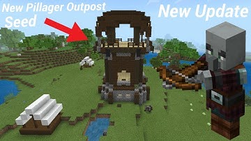 New Pillager Outpost Seed in MCPE(New Update)(Version 1.10.0.3 Beta)