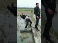 "How NOT to jump over water! 🚫💦"#funny