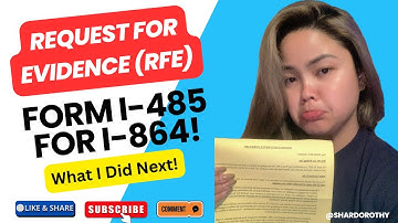 USCIS Request For Evidence (RFE) for My I-864 During My I-485 Process | What USCIS Asked For!