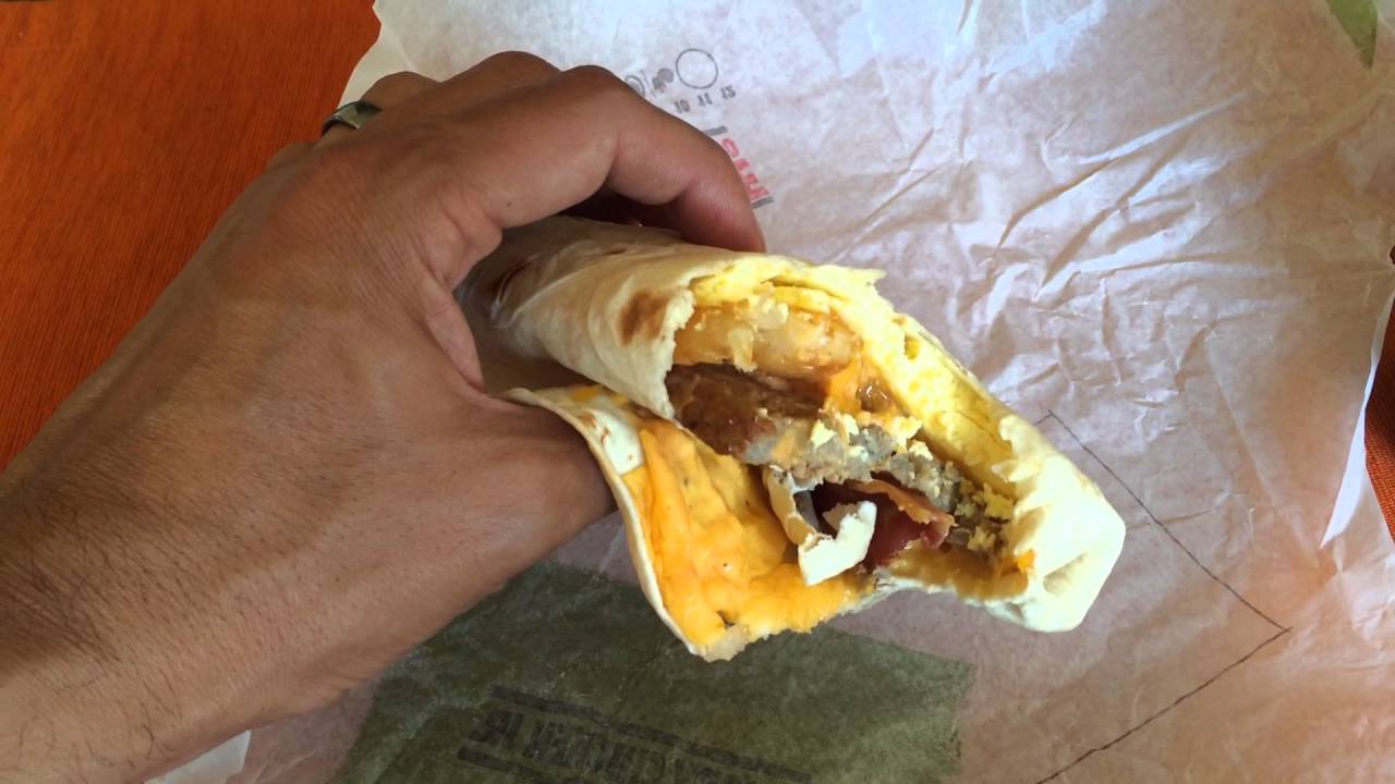 Burger King's EGG-NORMOUS BURRITO Review - YouTube