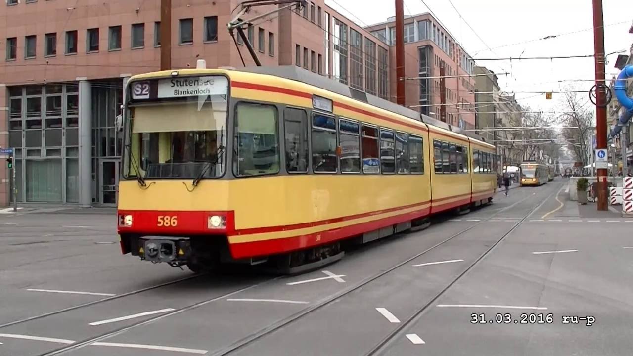 Karlsruhe(r) Straßenbahnen - kurz & lang - 2D-Version - YouTube