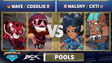 wave & Cosolix vs. Walshy & cxti - Pools - Brawlhalla World Championship 2022