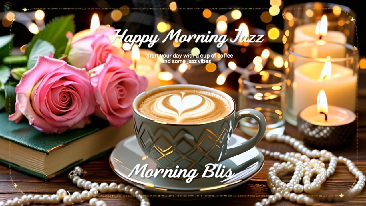 Happy Morning Jazz ☕ Gentle Coffee Jazz & Happy Bossa Nova for Positive Mood