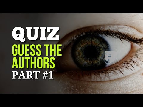 Quiz - Guess These 36 Authors #1