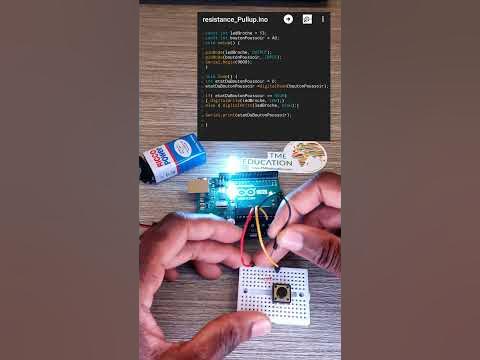 La résistance pull-up/ Down avec Arduino Uno #arduino #boutonpoussoir # ...
