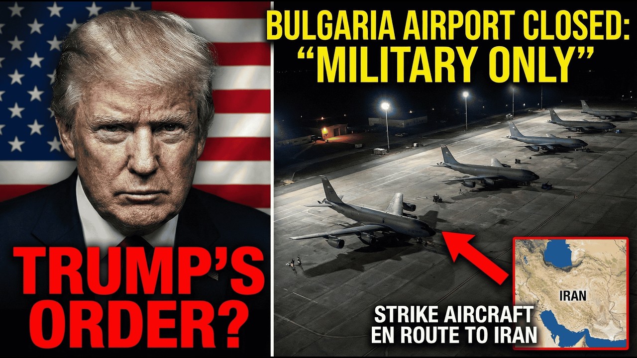 Bulgaria CLOSES Airport for "MILITARY ONLY" — US Strike Aircraft Spotted En Route to Iran