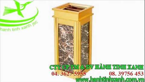 BÁN THÙNG RÁC ĐÁ HOA CƯƠNG TẠI VŨNG TÀU - THÙNG RÁC INOX ĐÁ HOA CƯƠNG