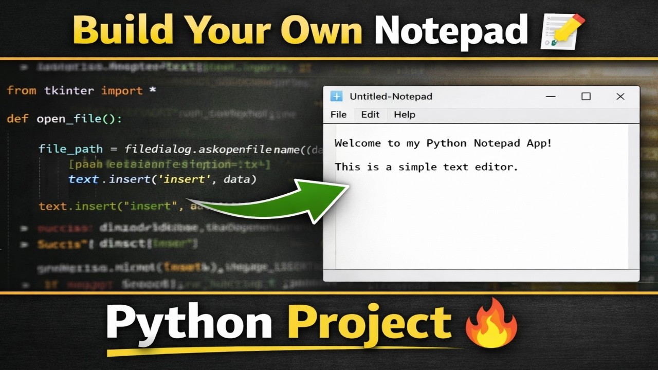 Python Notepad App using Tkinter | Full Project with Source Code ...