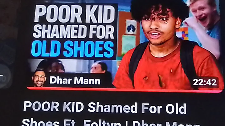 Dharman Monday./poor kid shamed for old shoes. Ft. Foltyn.