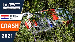 Rally crash compilation - WRC Croatia Rally 2021