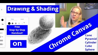 How to Digitally Draw & Shade on (free) Chrome Canvas, Realistic Geometric Forms: Tutorial; Handout screenshot 1