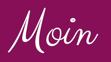 Learn how to Sign the Name Moin Stylishly in Cursive Writing