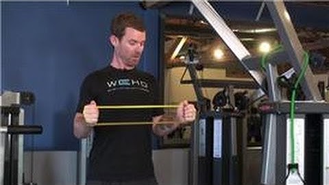 Training & Resistance Exercises : How to Use Resistance Bands to Do Isometric Exercises