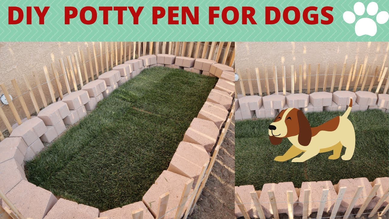 Building Our Dog A Potty Pen YouTube