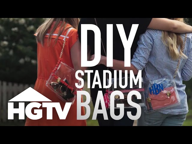 DIY NFL Clear Tote Bag