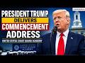 President Trump Delivers a Commencement Address to the United States Coast Guard Academy