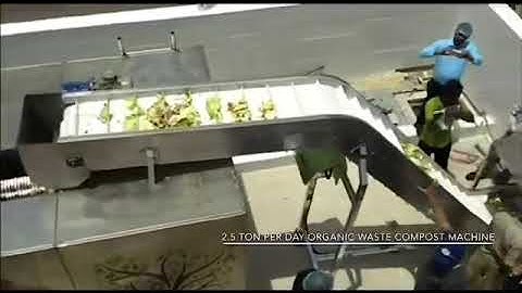 Organic Waste Composting Machine with inbuilt Shredder and Auto Feeding Conveyor