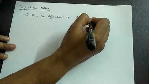 Euler Method And Runge - Kutta Method