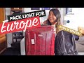 PACK LIGHT FOR EUROPE TRAVEL | Step by Step How to Pack a Carry-On Bag (Like a Pro!)