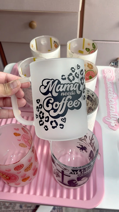 Coffee Mug “Mama Needs Coffee” ☕️ ASMR 🫶🏽#coffeemug #asmr #asmrsoundsdaily #sublimationtumblers