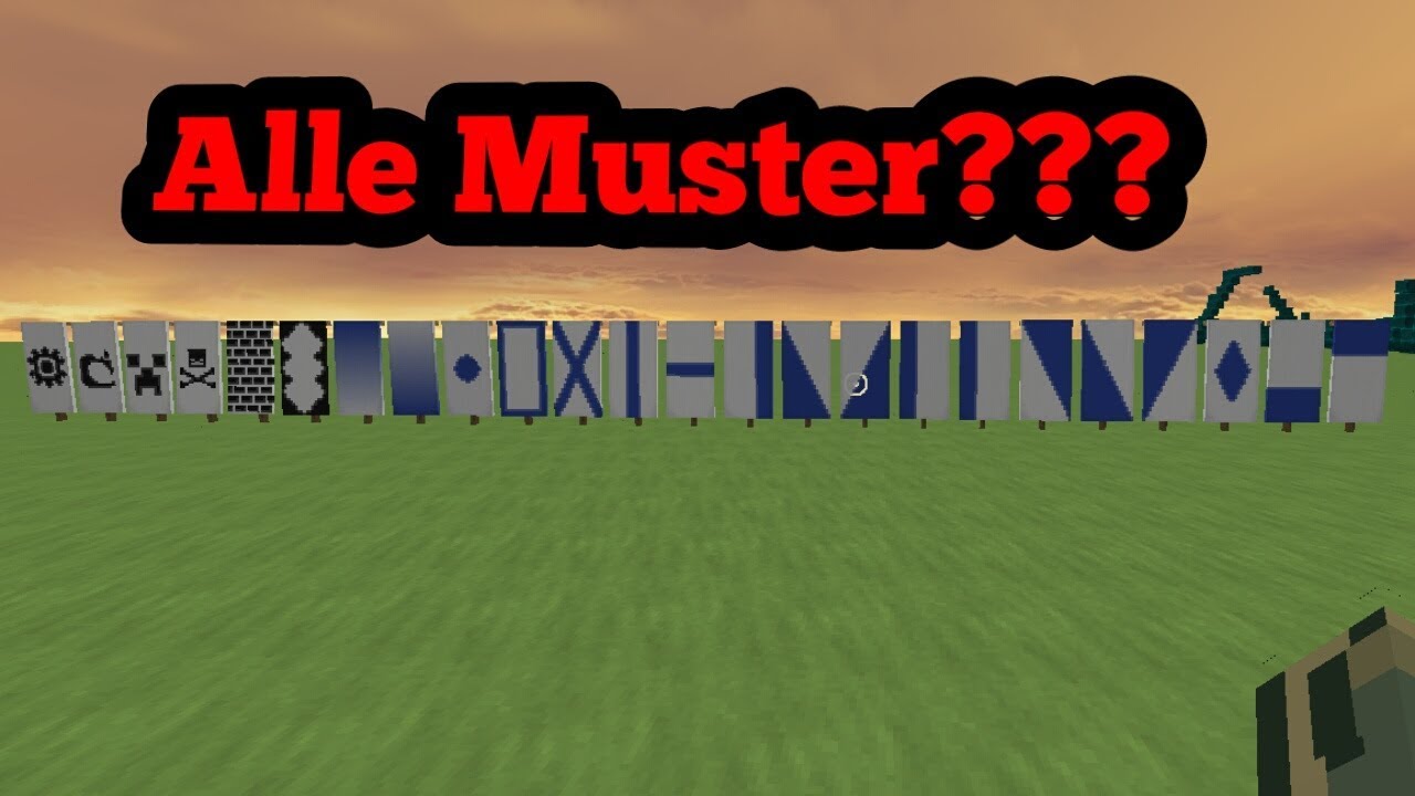 Minecraft Alle Banner Muster Youtube