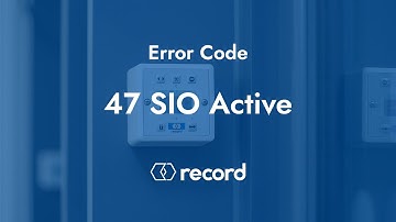 Automatic Door Error 47 SIO Active
