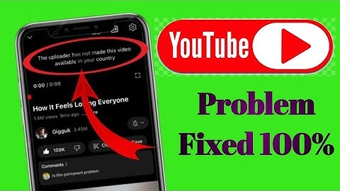 The uploader has not made this video available in your country youtube fix..(2025)