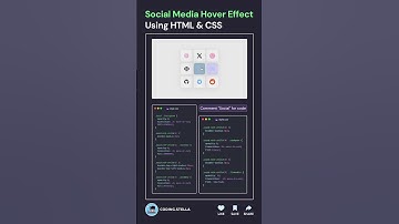 ☠️🤯 Social media hover effect #css #html