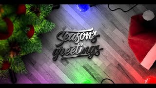 Christmas Lights Logo Reveal (After Effects template)