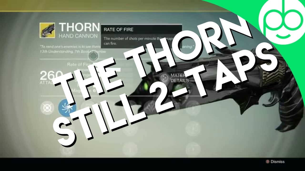 Destiny: The Thorn Can Still Two Tap