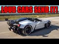 LOUD CARS DO INSANE SENDS LEAVING CRAZY CAR MEET! (INCLUDING A FORD GT GOING FULL SEND!)