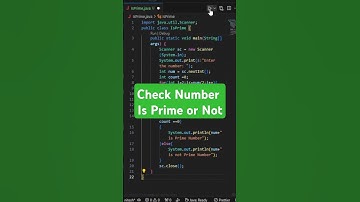 Java Program to Check Prime Number | Quick Tutorial 🚀#shorts #coding #java #trending