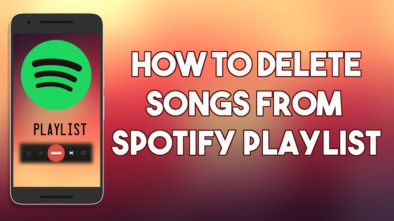 how to remove songs from spotify playlist