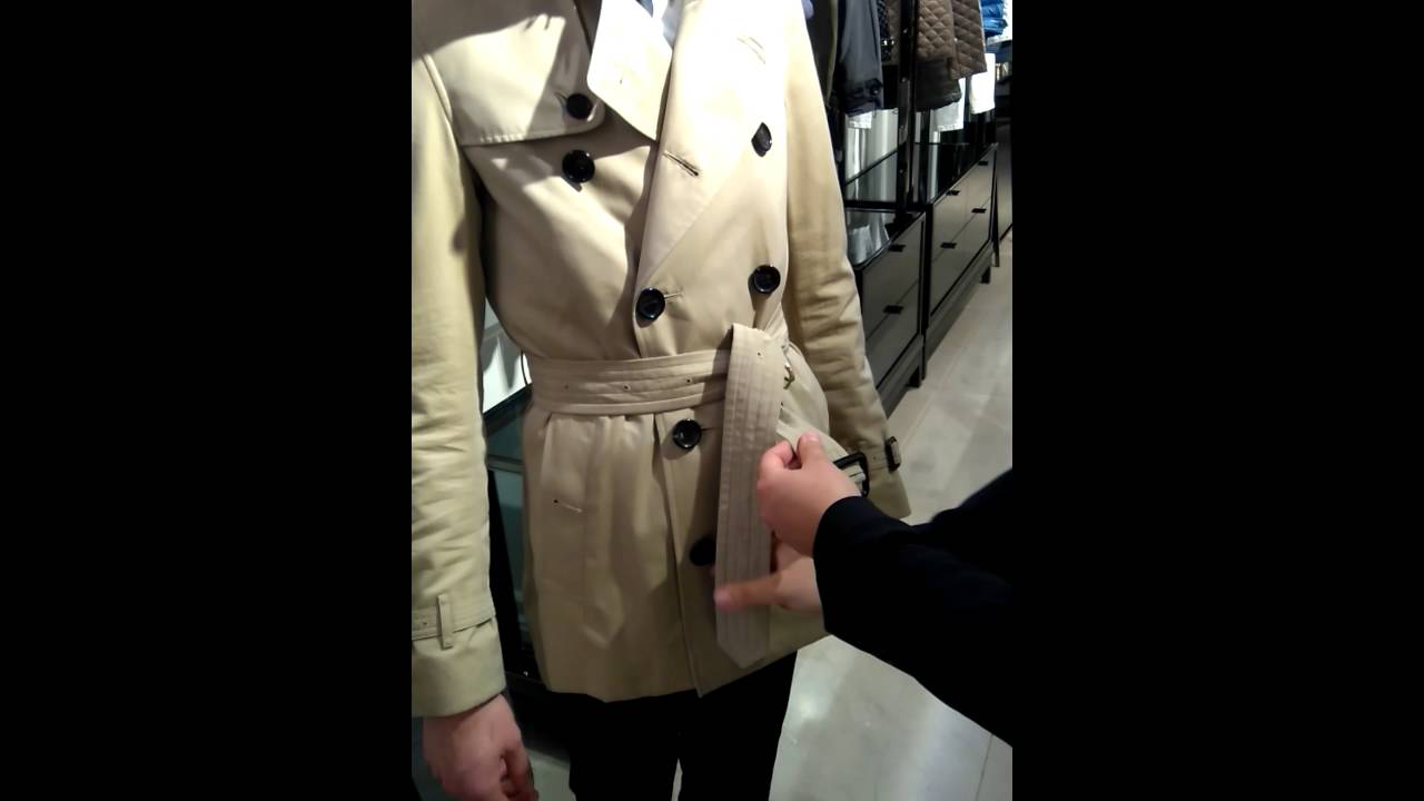 burberry trench coat knot