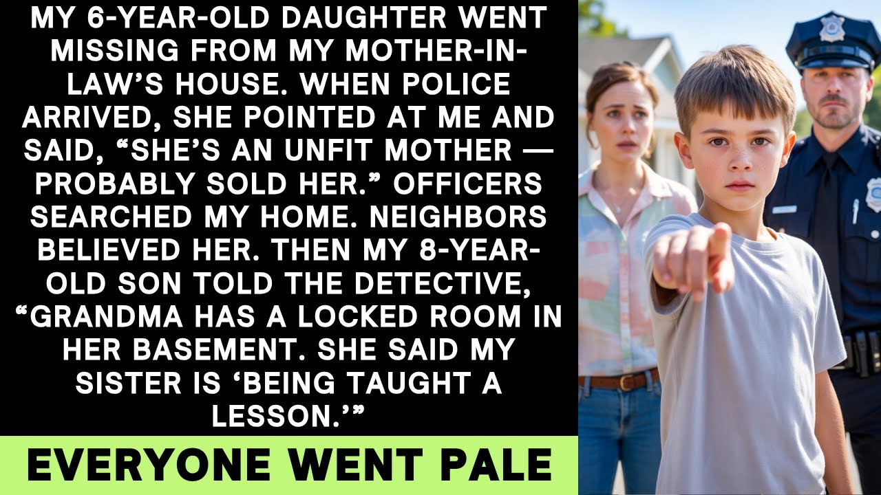 Бабушка позвонила в 911 и обвинила меня в пропаже дочери. Семь слов моего сына изменили всё.