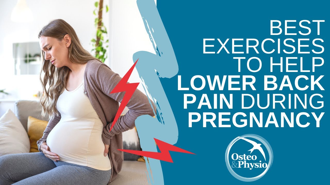 Best exercises to help with LOWER BACK PAIN during pregnancy - YouTube