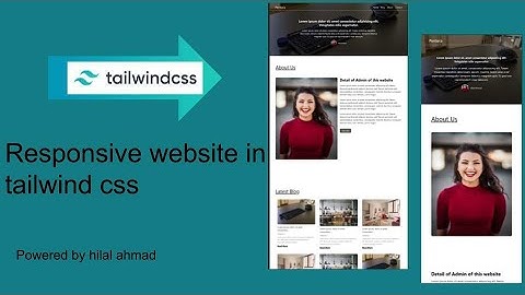 Responsive blog website template in tailwind css | tailwindcss